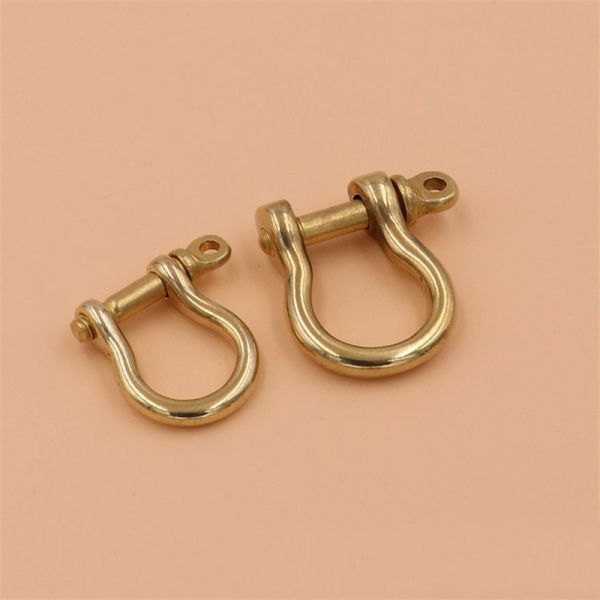 High Quality Brass D Shape Screw Clasp, U Horseshoe Shape Clasp Lock Buckle Carabiners