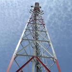 Self Erecting Triangular Lattice Transmission Angle Steel Tower Strong Pressure
