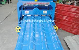 Wholesale 5.5KW Hydraulic Arc Glazed Roof Tile Roll Forming Machine For Family Construction from china suppliers