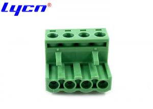 China 5.0mm Female PCB Terminal Block Connector Without Ear Right Angle Type on sale