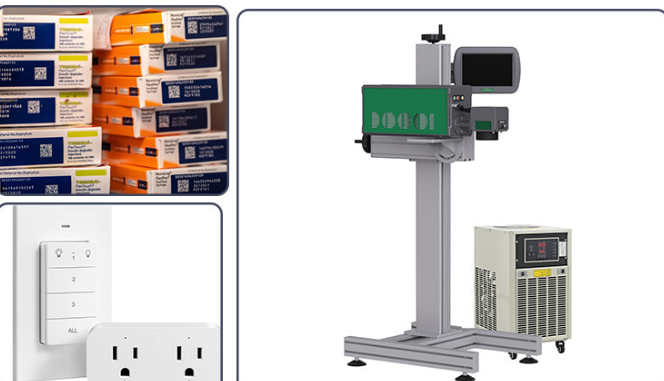 CL600B CO2 Flying Laser Marking Machine Films Foils Flexibility Simple