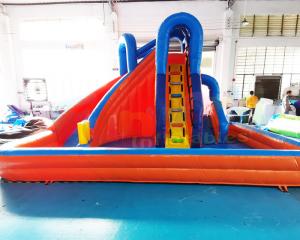Wholesale Bouncer Pool House Kids Inflatable Water Slide Quadruple Stitching from china suppliers
