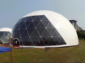 Wholesale 18M Waterproof Anti - UV Geodesic Dome Tent With Steel Pipes For Event Party from china suppliers