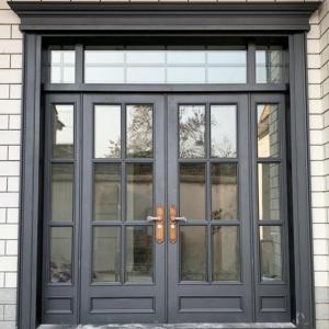China Galvanized Steel Decorative Entry Door Modern Stainless Steel Entry Doors on sale