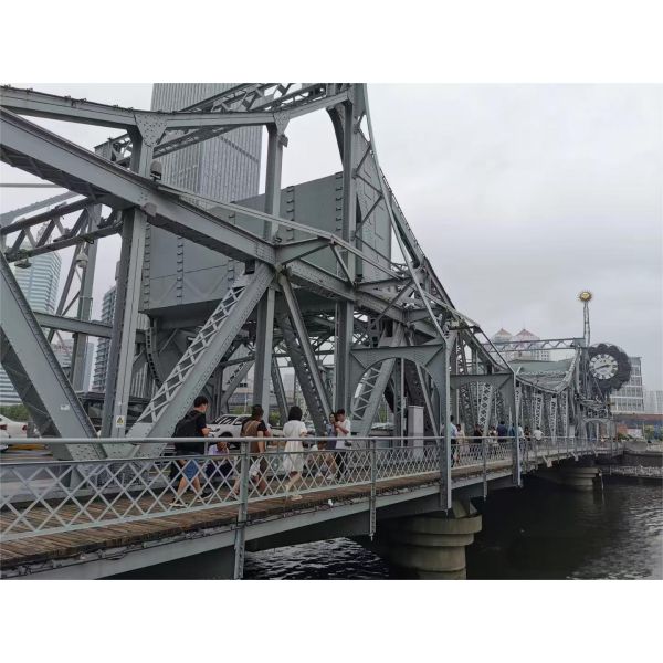 High Efficiency Prefabricated Long-span Steel Structure Bridge Building