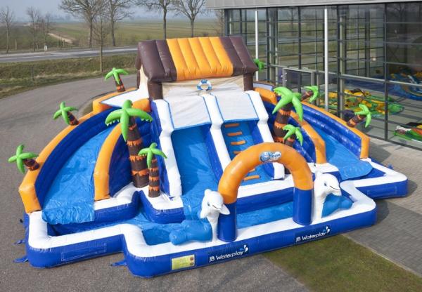 Quality Commerial Outdoor Inflatable Water Slides Waterproof For school for sale