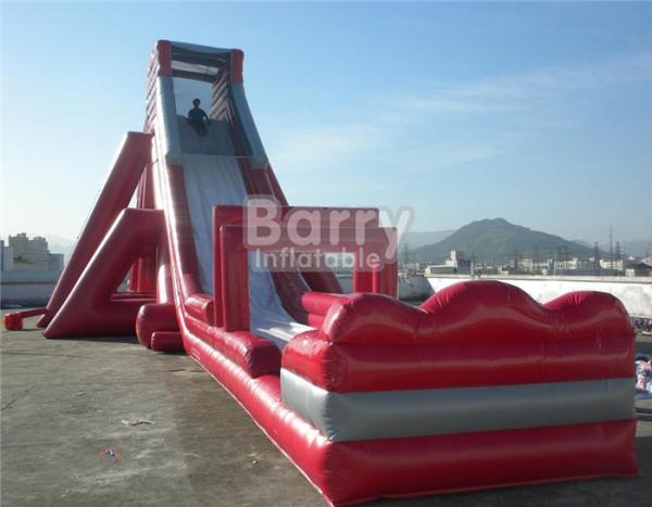 Quality Fun Giant Red Hippo Water Slide / Inflatable  For Adult for sale