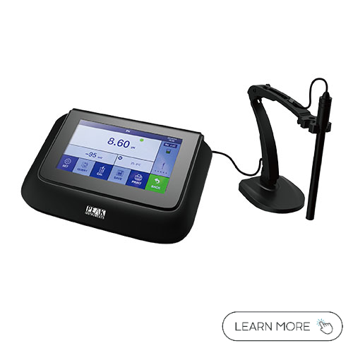 5 inch LCD Touch Panel Tablet pH mV Meter with 3-Point Calibration and High Precision