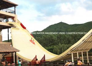 Wholesale Giant Aqua Park Equipment Fiberglass Swing Water Slide for double interactive water fun from china suppliers