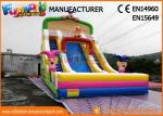 Clown Large Size Commercial Bounce House With Slide / Inflatable Kids Slide For