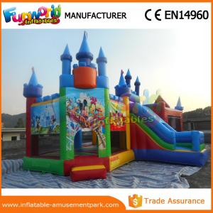Wholesale Lovely Mickey Mouse Inflatable Bouncer Slide For Park CE Certifications from china suppliers