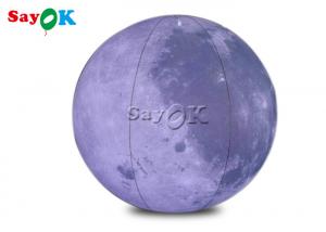 China 0.2mm PVC 6.6ft Giant Led Inflatable Moon Light Balloon For Space Theme Stage Decoration on sale