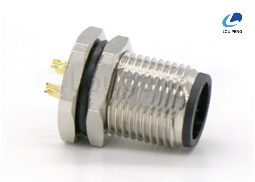 250V Operating Voltage Circular Connector Featuring Panel Mount and Gold Plated Contact Providing Electrical Interface for Industrial