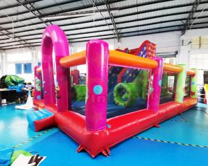 Wholesale Plato Inflatable Bounce House Combo Amusement Park Bouncy Castle Slide from china suppliers