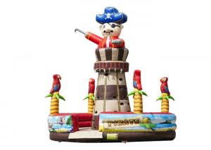 Wholesale Adventuring Pirate Inflatable Climbers For Toddlers , Rock Climb Slide Inflatable 7.0 X 5.6 M from china suppliers