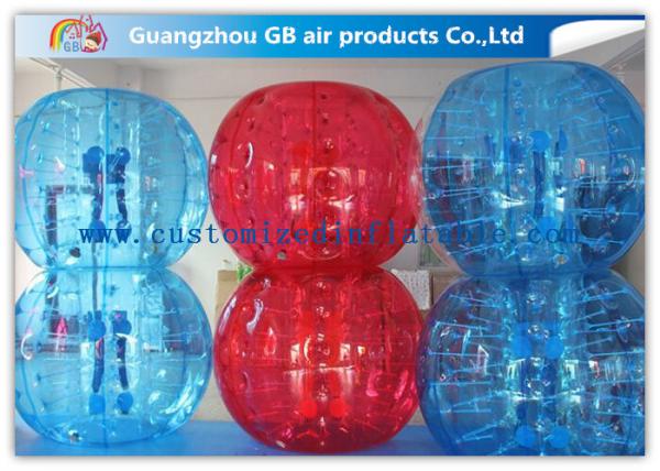 Quality Red And Blue Inflatable Human Bumper Ball Bubble Football Suits LOGO Acceptable for sale