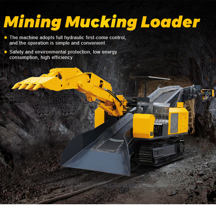 High Performance Hydraulic Crawler Mucking Loader Wheel Dig Slag Machine