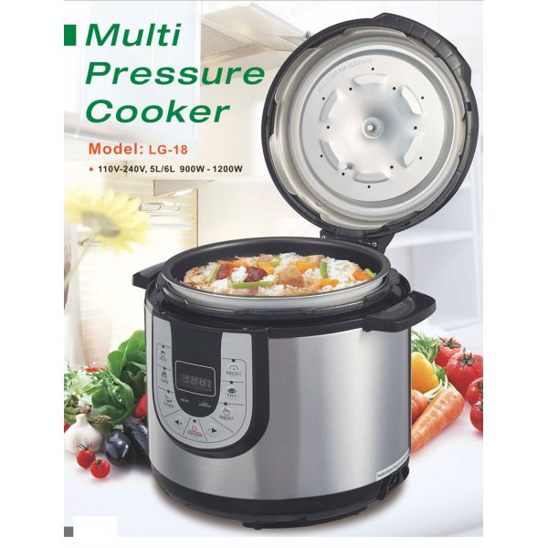 Eco Friendly Multi Purpose Pressure Cooker PP High Light Temperature Resistance