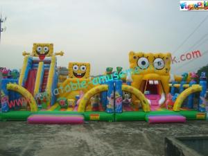 Wholesale Spongebob Giant Inflatable Amusement Park , Inflatable Big Funcity Games from china suppliers