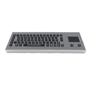 Wholesale 64 Keys Stainless Steel Industrial Desktop Keyboard With Touchpad Backlight from china suppliers