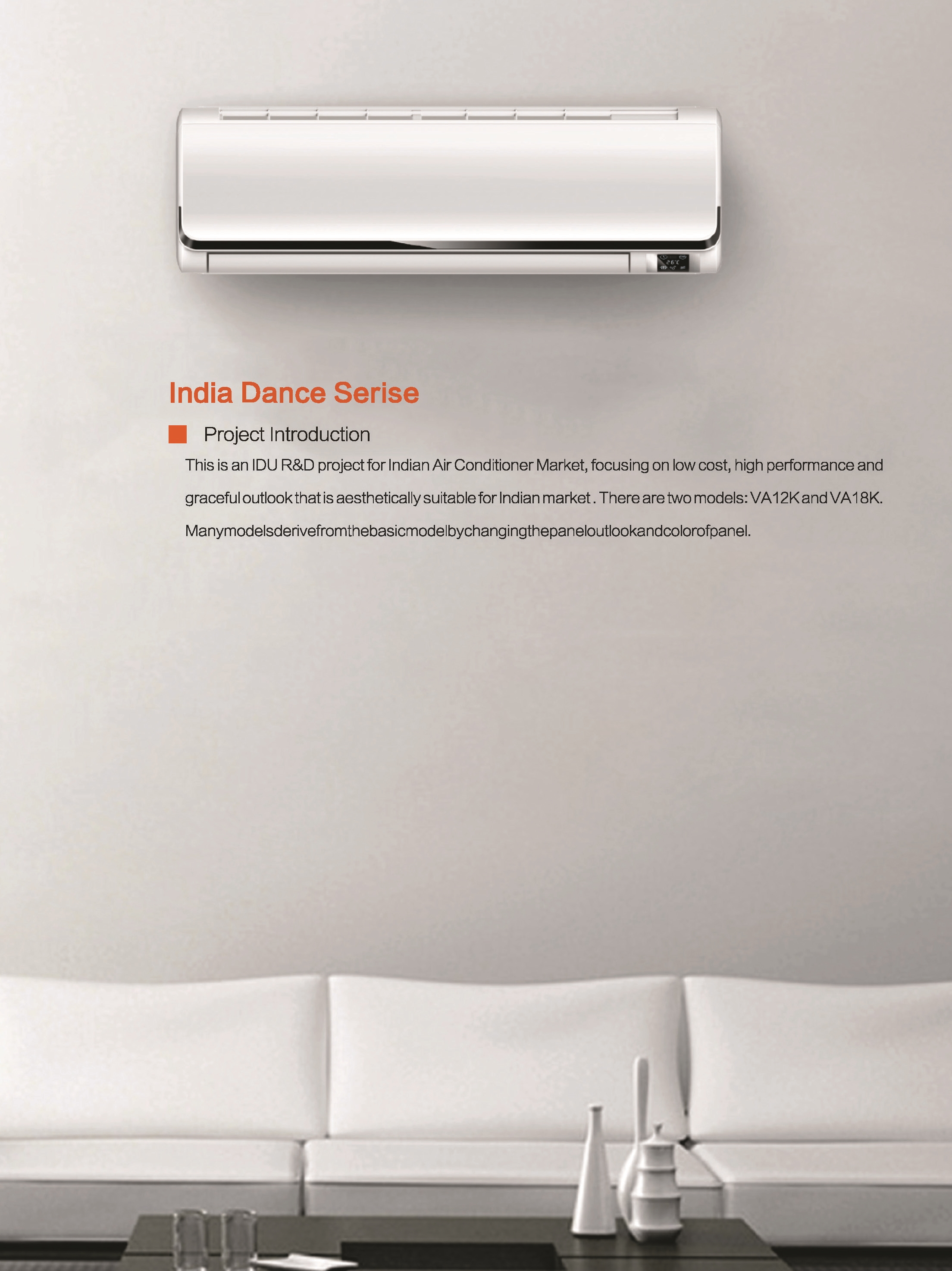Health Function Air Conditioner fixed panel Type