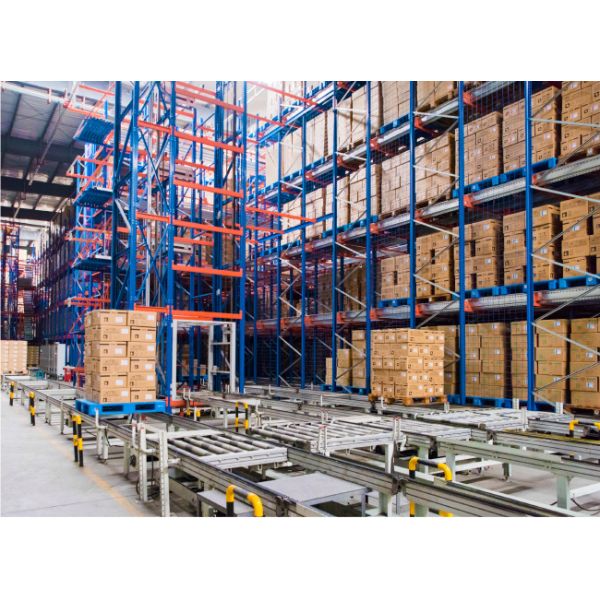 Two Way Radio Shuttle Cart And Carrier ASRS Automatic Storage And Retrieval System Pallet Runner Rack System