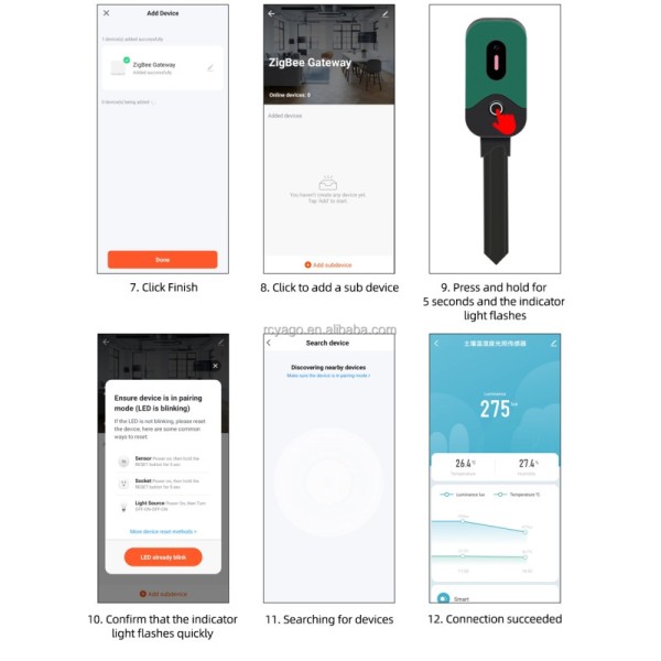 Tuya Smart Zigbee Soil Tester Sensor Temperature Humidity Illuminance Measuring Instrument Zigbee Soil Moisture Sensor