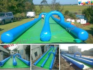 Wholesale Custom Double Lane Outdoor Adult Inflatable Water Slide For Play Center / Rental from china suppliers