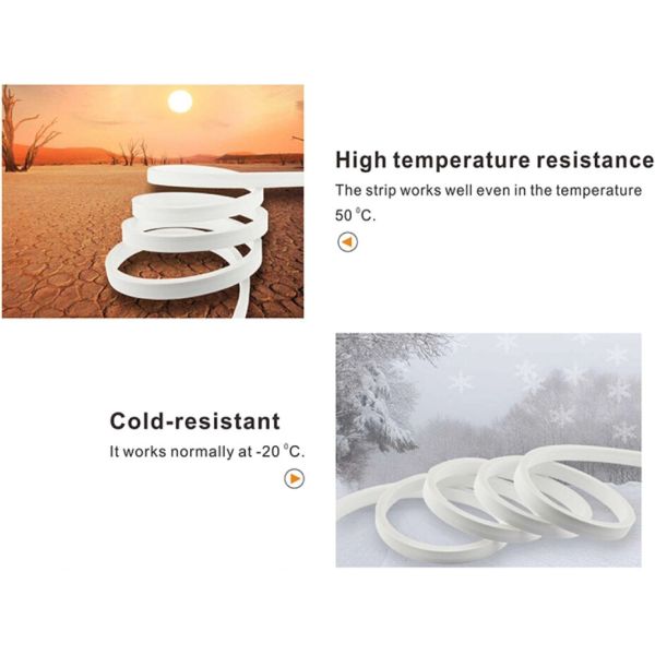 Waterproof NEON LED Strip IP67 Flexible Led Neon Rope 19.2 Watts Input Power