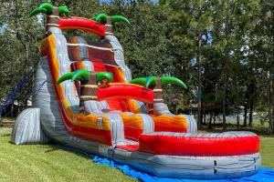 Wholesale Commercial Colorful PVC Inflatable Water Slide Forest Theme from china suppliers