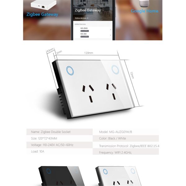 Australia Zigbee Power Point Wall Socket