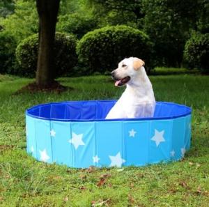 China High quality Blue & Pink Pet Swimming Pool Portable Pool Dogs Cats Bathing Tub Bathtub Wash Tub Foldable Pet Bath Pool on sale