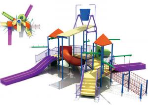 Wholesale OEM Fiberglass Water Park Construction , Kids Water Playground Equipment System from china suppliers