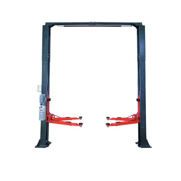 4200kg CE Approved 2 Post Clear Floor Hydraulic Car Lift 2850mm Width Between