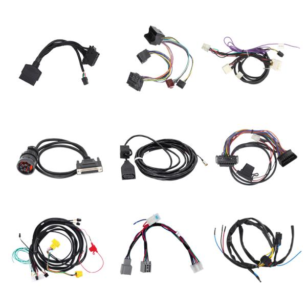 Multi Color Custom Car Wiring Harness , CD DVD VDO Audio Cable Assemblies