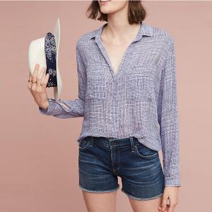 Wholesale 2017 Women work blouses deep v-neck long sleeve shirts for women from china suppliers