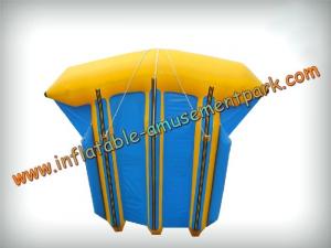 Wholesale Funny 6 Persons Yellow Inflatable Boat Toys 0.9mm Pvc Tarpaulin from china suppliers