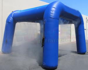 China Disinfection Inflatable Misting Station Sealed Tunnel Tent on sale