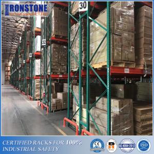 China Industry Compatible Teardrop Pallet Rack System With Large Base Plates on sale