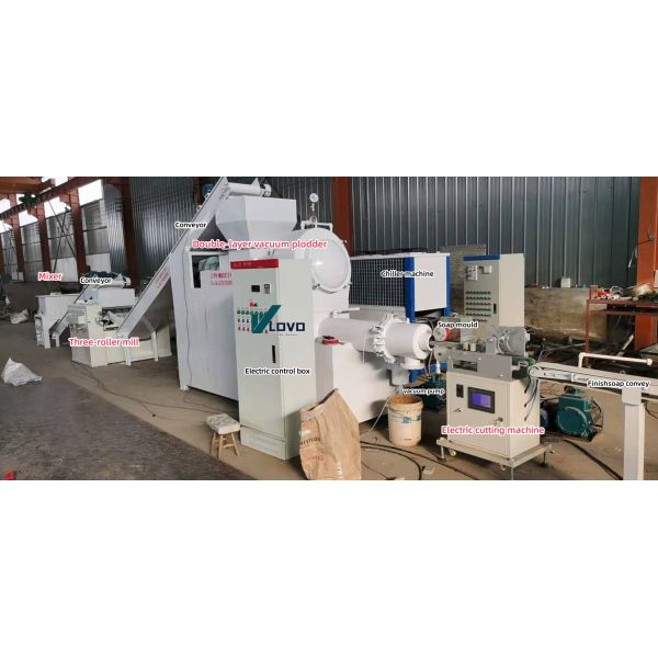 Soap Making Machine Laundry Soap Plodder Soap Cutting and Stamping Machine Chemical equipment to Make Soap