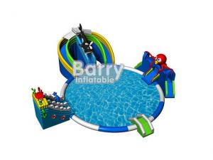 Wholesale Import from china inflatable amusement park games,seaworld inflatable water park slide pool from china suppliers
