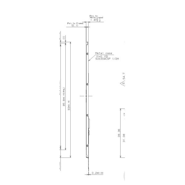 3.8 Inch NT35560 lcd TFT Display 40 Pin 480x800 Pixel With RAM IC