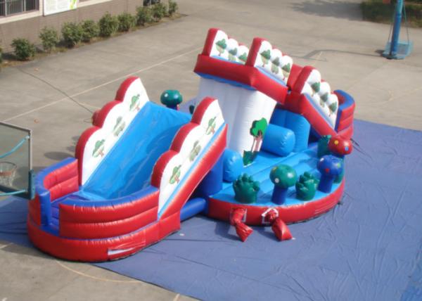 Quality Attractive Funny Inflatable Obstacle Courses Outdoor Games Digital Printing inflatable mushroom slide for sale