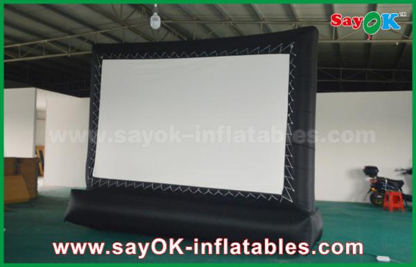 Quality Blow Up Projector Screen 5 X 3m Oxford Cloth Outdoor Inflatable Billboard Movie Screen for sale