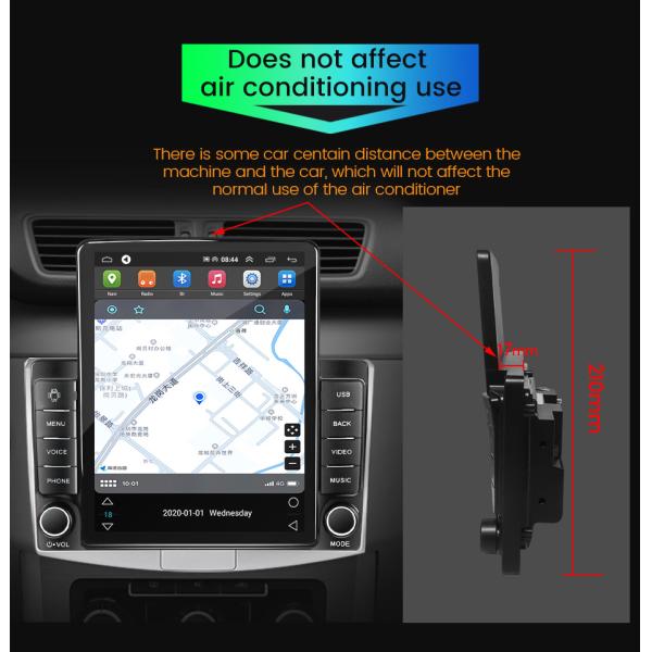 Tesla 9.7 inch Car Stereo Vertical Touch Screen 1 16G Android GPS Navigation System