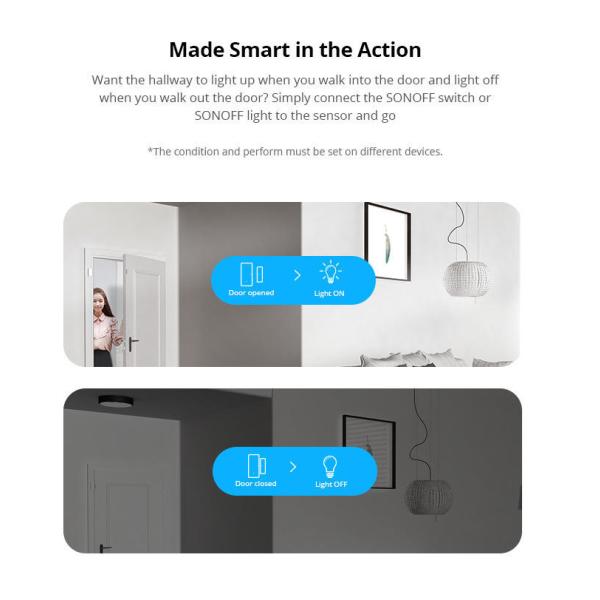 Smart Home Alarm Security Sonoff SW0200 Door Window Wireless Automation Sensor