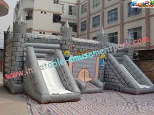 Wholesale Kids Commercial Inflatable Bouncer Slide , Outside Magic Castle from china suppliers