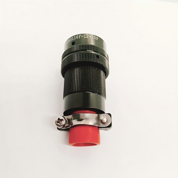 Aluminum Alloy Aviation Plug Connector Circular 10 Pin Plug Connector Small With Backshell