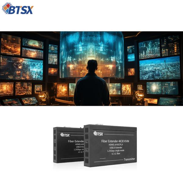 4K HDMI Fiber Extender with</p>