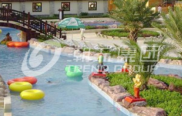 Quality Large Water Park Lazy River Equipment / Aqua Play Park Galvanized Carbon Steel Supporting for sale